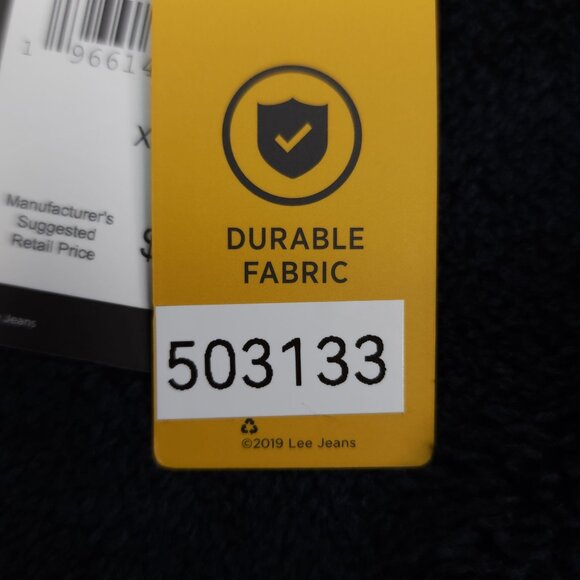 Lee Men XL Plaid Fleece Shirt Jacket Shacket Sherpa Lining Regular Dark Olive - Picture 13 of 14